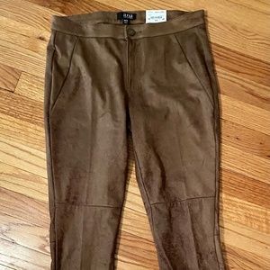 a.n.a Brown Faux Suede Skinny Pant NWT Size 6